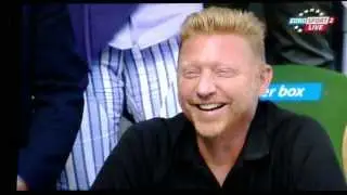 Novak Djokovic Boris Becker Funny Moment