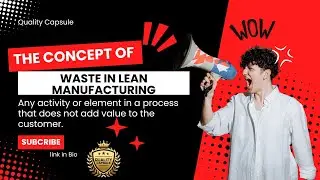 The Concept of Waste in Lean Manufacturing