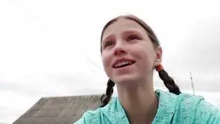 Упала с велосипеда!Как я езжу на велосипеде? Папин ДР