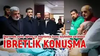 Depremde 6 aylık hamile eşini ve evladını yitiren Meriç Dişli'den İbretlik Sözler
