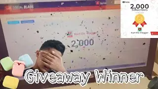 2k Subscribers Special | Giveaway Winner | inpods Giveaway