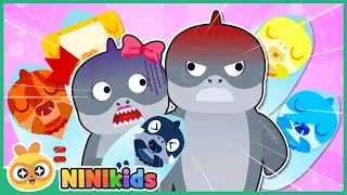 Let's Have a Baby shark | Mother and Baby Meet! | Learn Colors for Kids | Toddlers | NINIkids