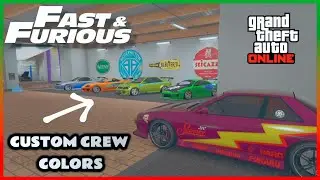 THE FAST AND THE FURIOUS custom crew colors