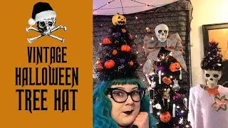 Recreating a Vintage 1950s Christmas Tree Hat, But Make it Halloween | HalloQueenie