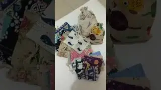 10pcs dot Pattern Jute Bag Sack Cotton Bag Drawstring Christmas Gift Bags for Gift Packaging Bags W