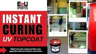 Fastest Floor Coating Turnaround On The Market | E2UV Restaurant Floor Remodel