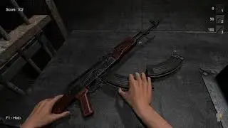 Hand Simulator - Как зарядить АКМ? [RUS]