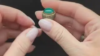 Кольцо с хризопразом