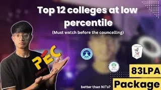 Top 12 colleges at low percentile. Better than NITs? #jossa #jeemains #jee