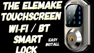 HOW TO INSTALL THE ELEMAKE  WIFI / BT  SMART LOCK FOR YOUR HOME OR SHOP!  I LOVE THIS LOCK!