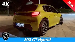 Peugeot 208 GT 2024 Night Review 4K (Exterior - Interior), Ambient lights, Top LED [Part 4.]