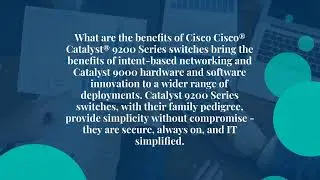 Get The Cisco Catalyst 9200 Series Switch | Marci Network Hardware