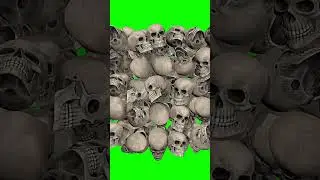 Green Screen Exploding Skulls Halloween Effects #greenscreen #short #shorts #halloween