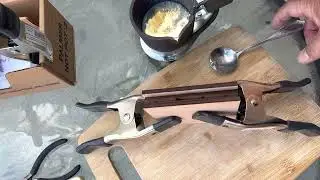 Pouring Pewter to Make a Coin