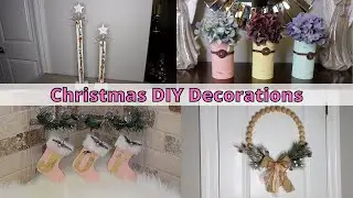Christmas DIY Decorations/Shabby Chic Christmas Decor/Simple Yet Chic