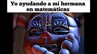 Yo ayudando a mi hermana en matemáticas: