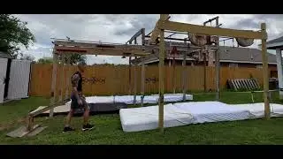 Training for American Ninja Warrior on Backyard Ninja Warrior Course