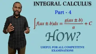 Integral Calculus|Part-4|Integrals of the form f(ax+b) & f(ax-b)|Trigonometric Integrals|Important..