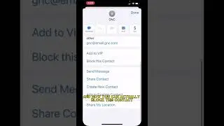 How to block email contact 📩 #iphonehacks #iphonetricks #iphonetips #shorts #iphone #youtubevideos