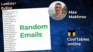 How to create a list of random emails in Google Sheets with Lambda function + ByRow