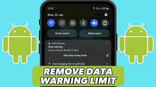 How to REMOVE DATA WARNING Notification and DATA LIMIT REACHED on Android 2023