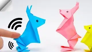 how to make jumping rabbit with paper, कागज के खरगोश कैसे बनाएं, paper se rabbit banane ka tarika,