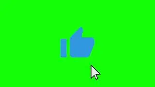 FOND VERT Bouton POUCE BLEU - LIKE ( Animation sur.mp4
