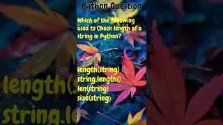 Python Question ||(Part-7)||  #python #question #learn #learning #answer #try #fun #shorts #trending