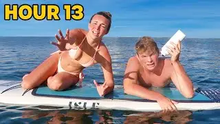 SURVIVING 24 HOURS IN THE OCEAN!!
