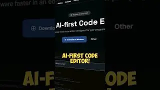 The New Cursor AI-First Code Editor 🔥👩🏻‍💻 #coding  #shorts