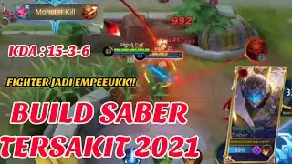 Figter jadi empukk!! | BUILD SABER TERSAKIT 2021 | build saber yang paling sakit 2021