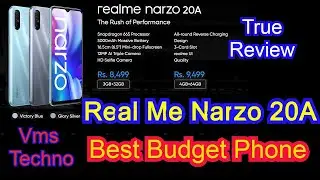 Realme Narzo 20A Unboxing - Narzo 20A Review Telugu - Best Budget Phone - VMS Techno - 4 GB RAM