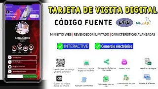 Tarjeta de visita Digital script en php, instalar en su dominio y hosting y revender tarjeta digital