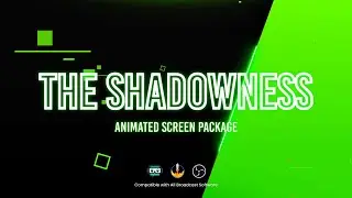 Coolest Shadowness Animated Twitch Stream Package For Youtube Gaming