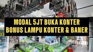 BONUS LAMPU KONTER & BANER || MODAL 5Jt KIRIM KE LAMPUNG
