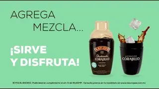 Es simple solo sirve, agita y disfruta tu carajillo con Baileys y Auténtico Corajillo