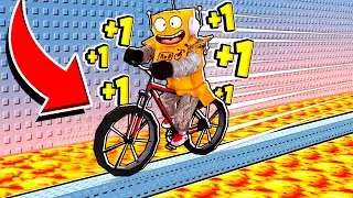 ROBLOX BUT EVERY SECOND +1 SPEED! BIKE ESCAPE 😱 ROBLOX