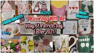 FABULOUS TJ MAXX SHOP WITH ME VIDEO! EASTER 2021, VALENTINES, ST PATRICKS, SPRING 2022 STORE TOUR!
