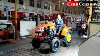 Завод SHIFENG, цех по сборке ременных тракторов, часть №8 