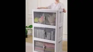 Joybos® Large-Capacity Folding Storage Bins With Lids and Wheels