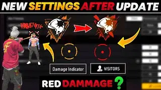 NEW SETTING AFTER OB41 UPDATE | HOW TO CHANGE DAMAGE COLOUR IN FREE FIRE | FREE FIRE NEW SETTINGS