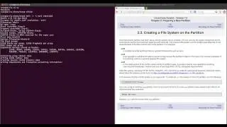 LFS 7.4 - 2.3 Creating a File System on the Partition (video 3)