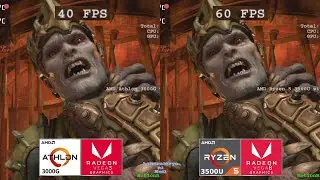 Athlon 3000G vs. Ryzen 5 3500U - 720p Linux gaming in 2022