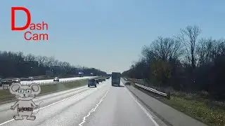 Semi forces car onto shoulder of road in 8K