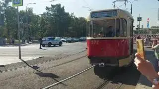 Парад трамваев на 877-летия Москвы на ВДНХ