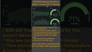 Home Weather Station Visualization using ESP32, InfluxDB & Grafana #esp32 #influxdb #grafana