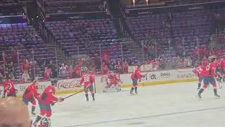 Washington capitals pre game skate vs colorado avalanche