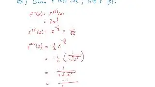 Higher Order Derivatives