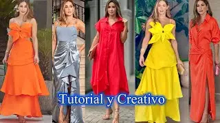 Luce ELEGANTE y PRECIOSA con estos BONITOS y ELEGANTES VESTIDOS  LOOKS de MODA 2024 PRIMAVERA😍