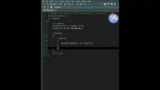C Programming | Numbers are Equal or not Using Nested if statement | Coding With Sohail